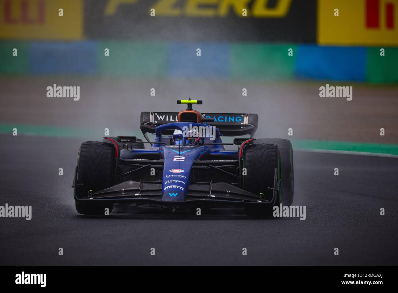 #02 Logan SarSergeant, (USA) Williams Mercedes während des ungarischen GP, Budapest, 20-23. Juli 2023, beim Hungaroring, Formel-1-Weltmeisterschaft 2023. Stockfoto
