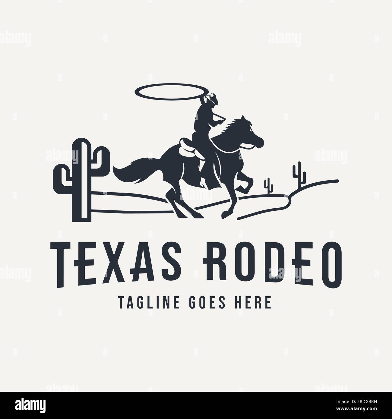 X Rodeo Design Rodeo toro logo Stock-Vektorgrafiken kaufen - Alamy