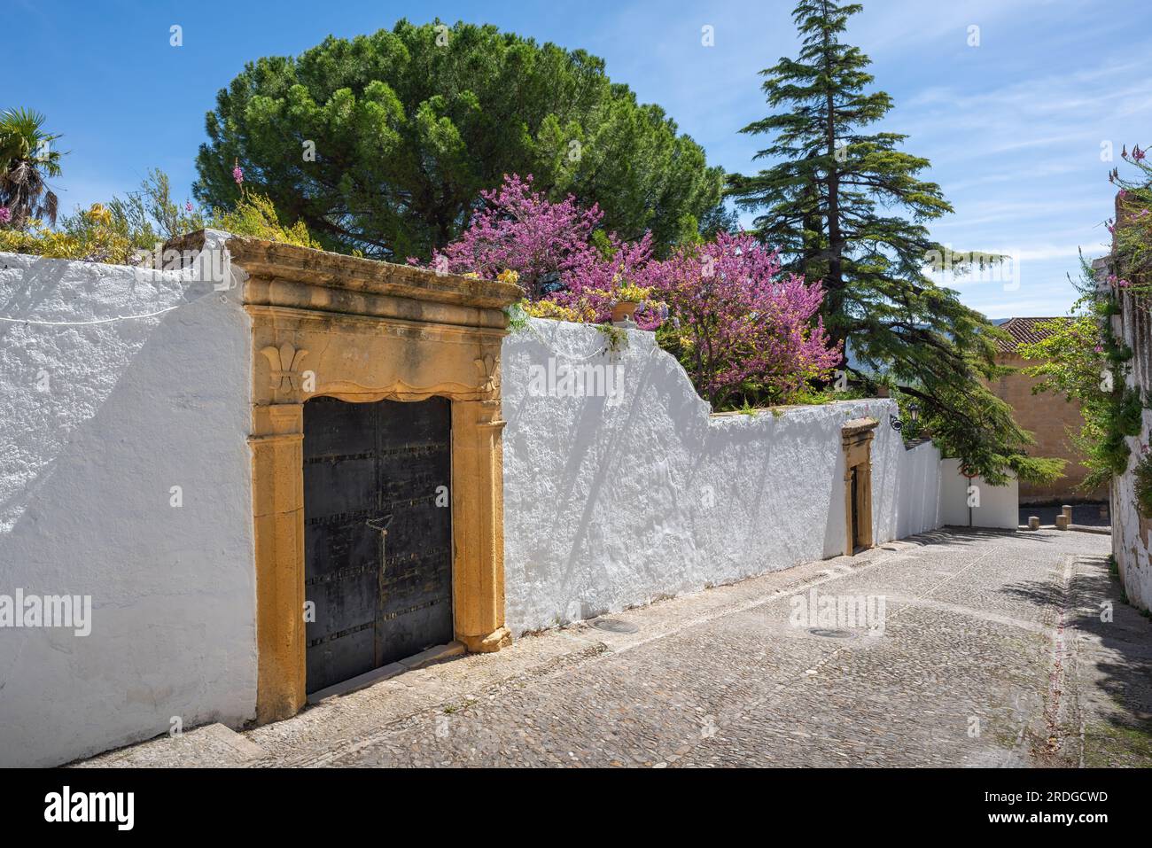 Eingang Casa del Rey Moro (Haus des maurischen Königs) - Ronda, Andalusien, Spanien Stockfoto