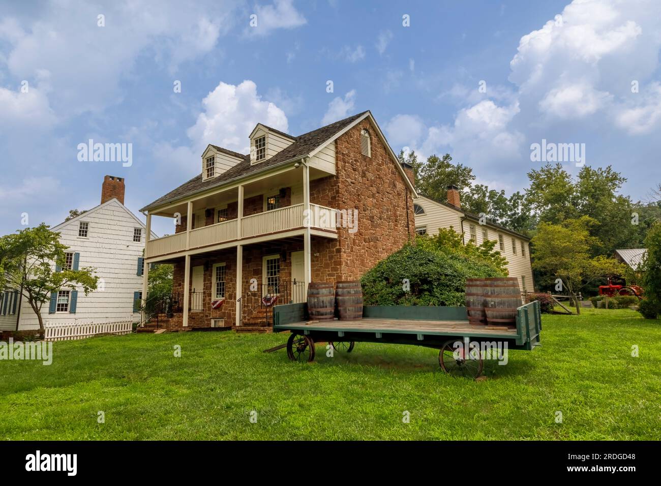 New Brunswick Barracks, East Jersey Old Town Village Stockfoto