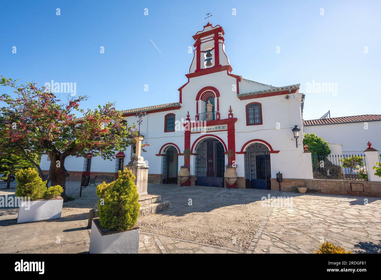 Los Remedios Sanctuary - Olvera, Andalusien, Spanien Stockfoto