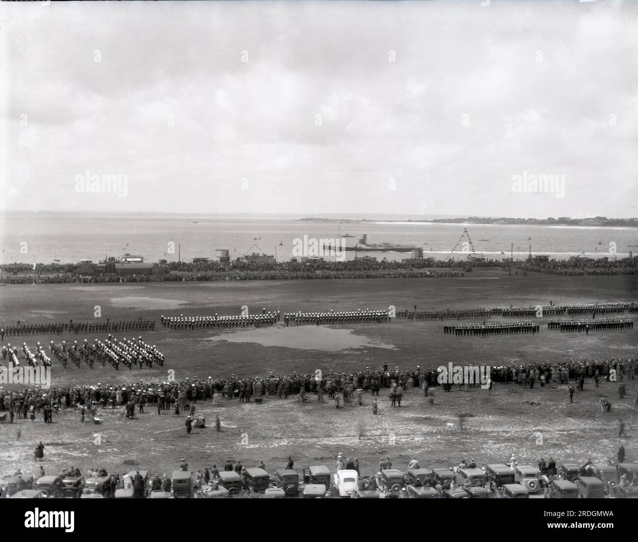 King George's Geburtstagsbericht, 3. Juni 1935 auf Southsea Common. Stockfoto