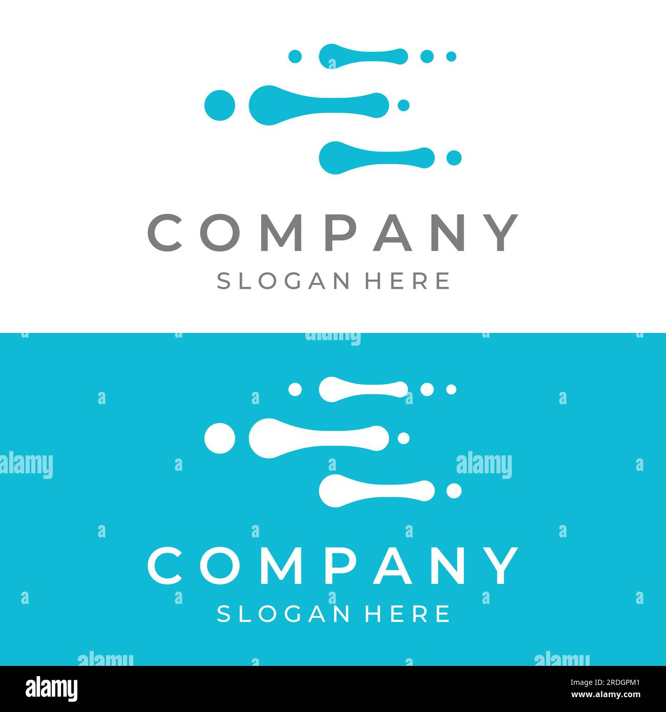 Neuron-Logo oder Nervenzellen-Logo mit Vektorkonzept. Stock Vektor