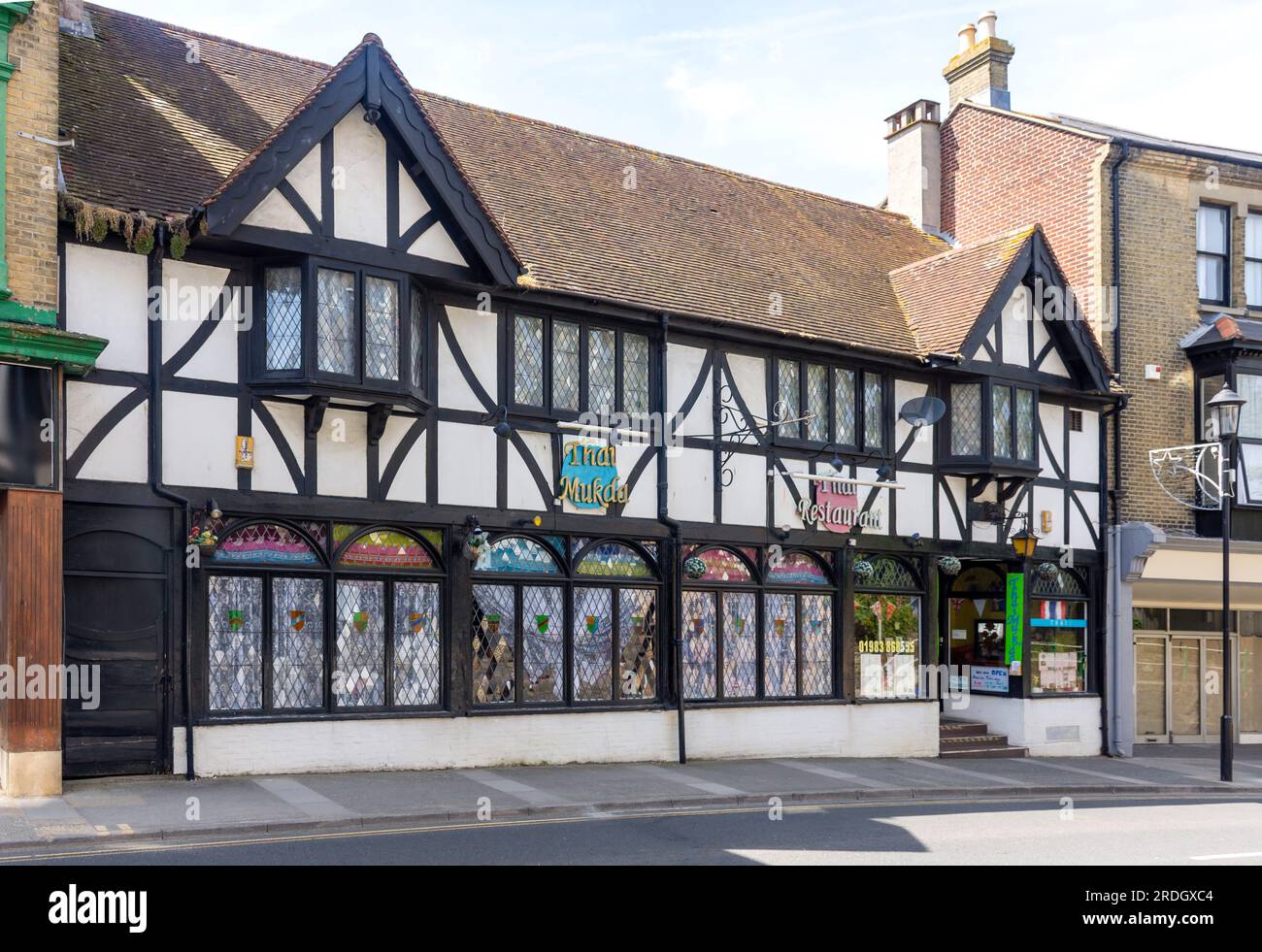 Thai Mukda Restaurant, High Street, Shanklin, Isle of Wight, England, Vereinigtes Königreich Stockfoto