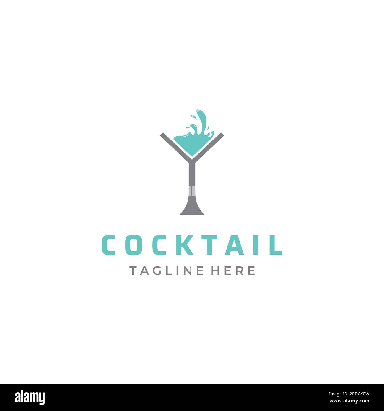 Logos für alkoholische Cocktails, Nachtclub-Drinks.Logos für Nachtclubs, Bars und mehr. Stock Vektor