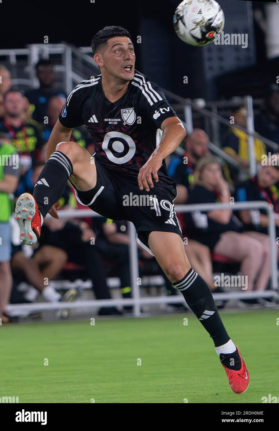 MLS Forward Cristian Espinoza (19) in Aktion beim MLS All-Star-Spiel 2023 Stockfoto