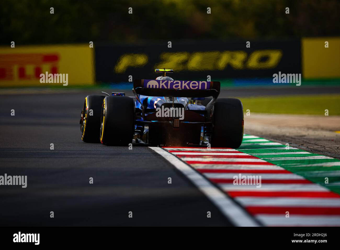 Ungarn, 21/07/2023, #02 Logan SarSergeant, (USA) Williams Mercedes während des ungarischen GP, Budapest, 20-23. Juli 2023 bei der Hungaroring, Formel-1-Weltmeisterschaft 2023. Stockfoto
