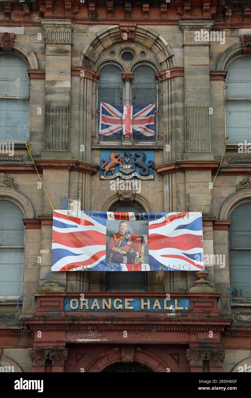 Belfast Orange Hall Stockfoto