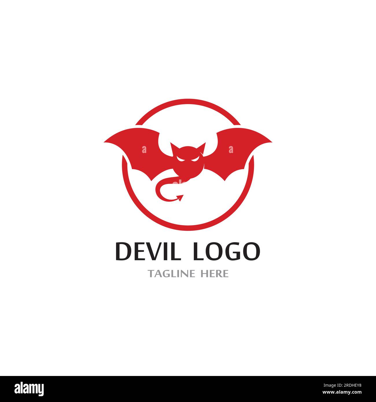 Devil horn Vektor Icon Design Illustration logo Vorlage Stock Vektor