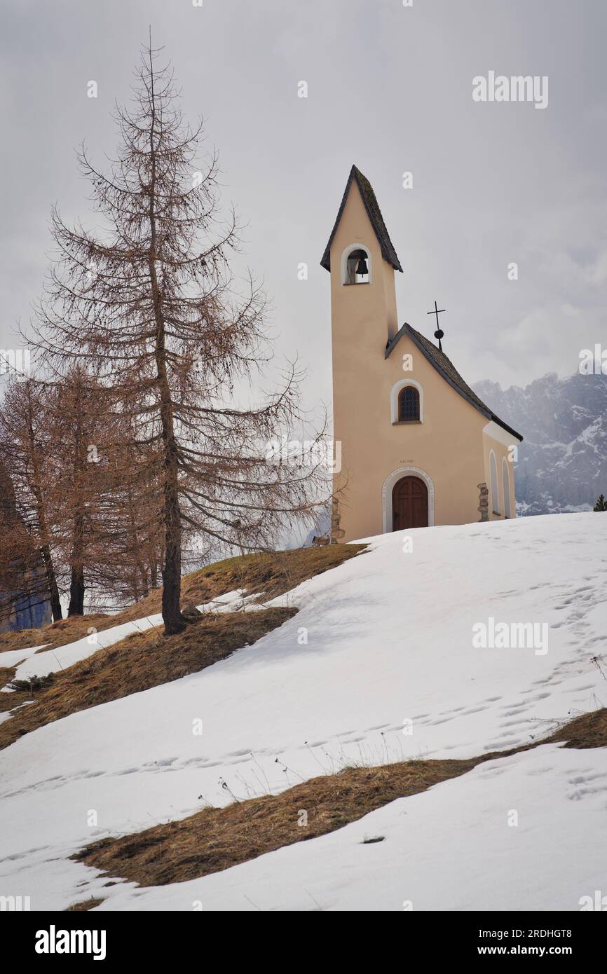 Foto der Berge von Selva di Val Gardena. Stockfoto