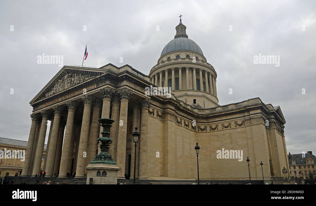 Monumentales Gebäude des Pantheon - Paris, Frankreich Stockfoto