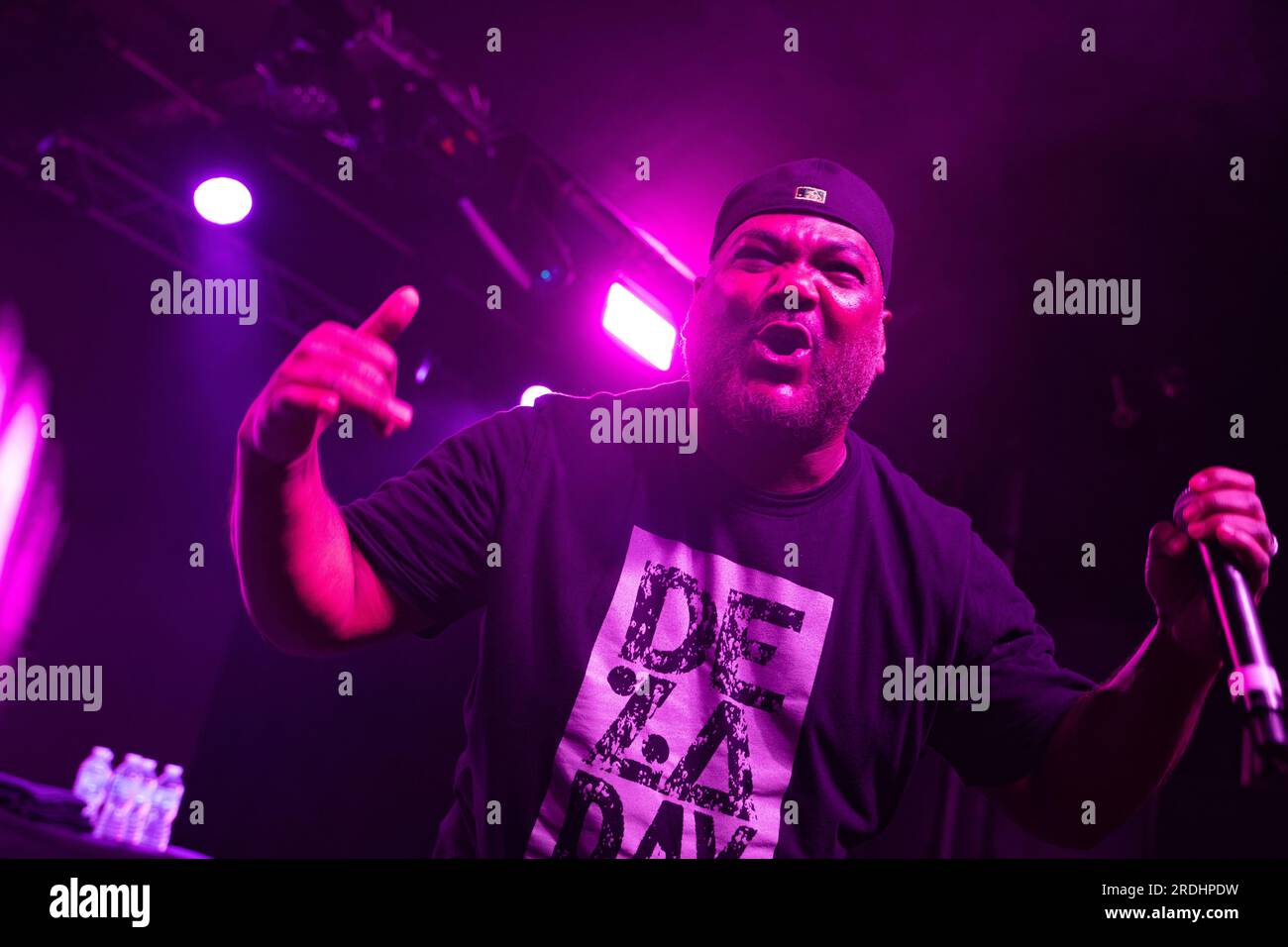 Nottingham, Großbritannien, 21. Juli 2023, Hip Hop Legends De La Soul Kelvin 'Posdnuos' Mercer und Vincent 'Maseo' Mason treten bei Rock City in Nottingham auf, UK Credit: Paul Smith / Alamy Live News Stockfoto