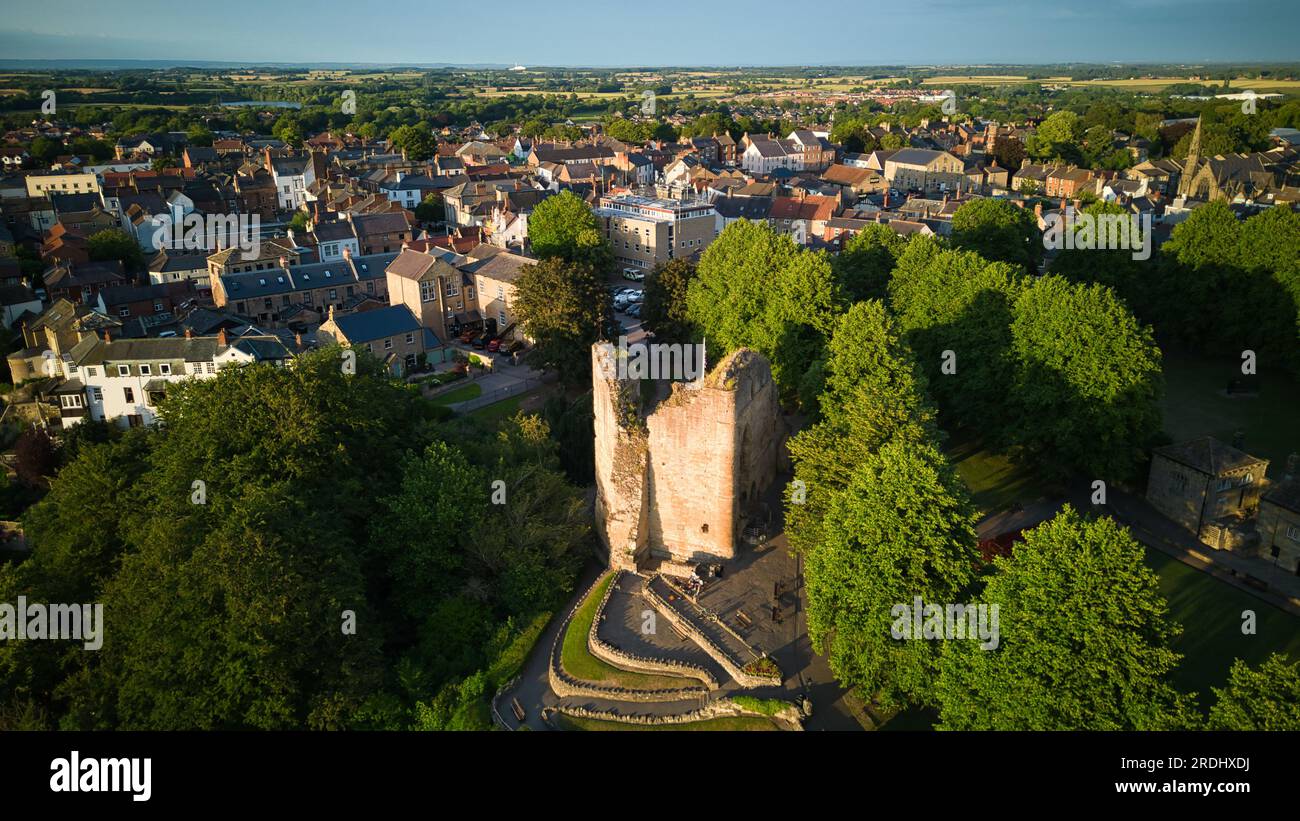 Wunderschöner Sonnenuntergang in North Yorkshire Stockfoto