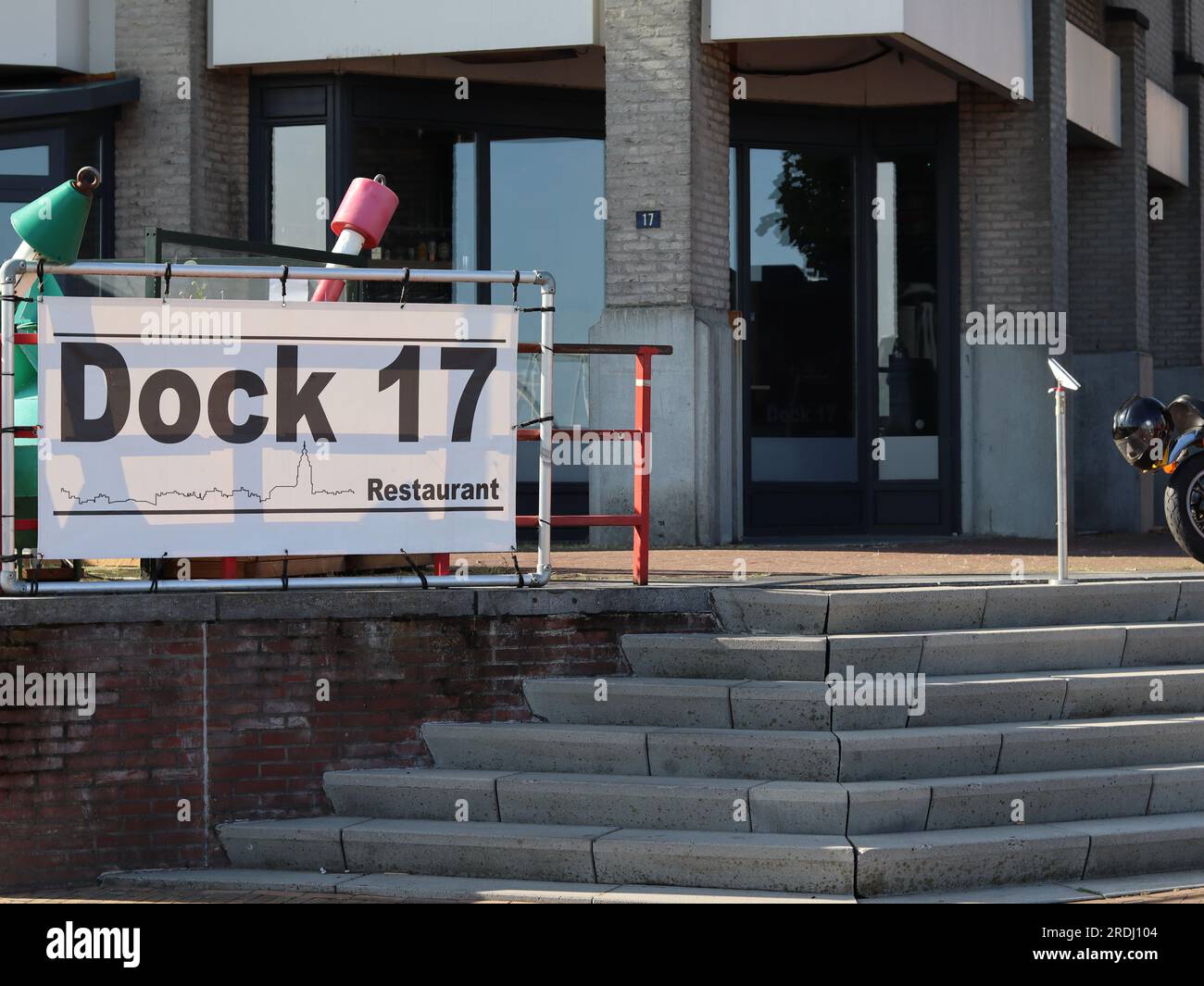 Dock 17 Restaurant in Nijmegen, Niederlande Stockfoto