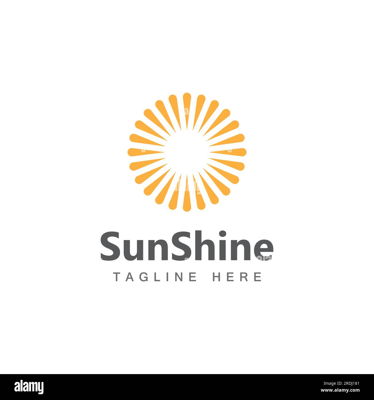 Sun Vektor illustration symbol Logo Template Design Stock Vektor