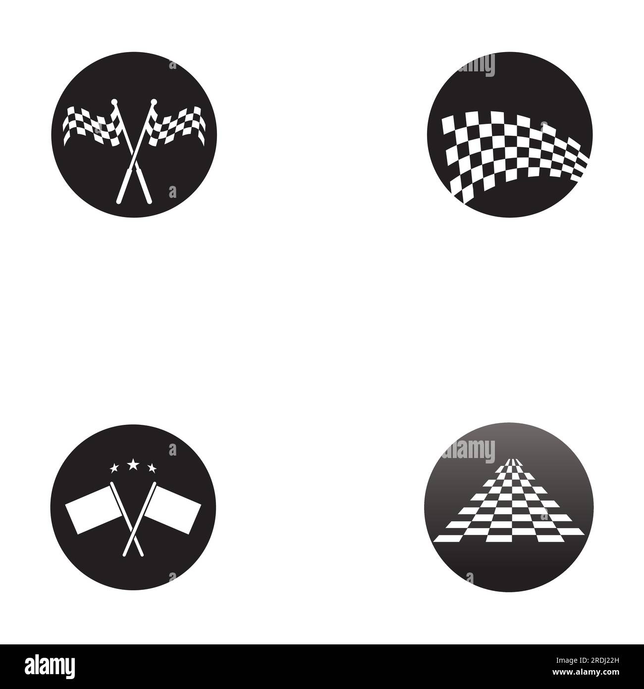 Race-flag Icon, einfaches Design Illustration Vektor Stock Vektor