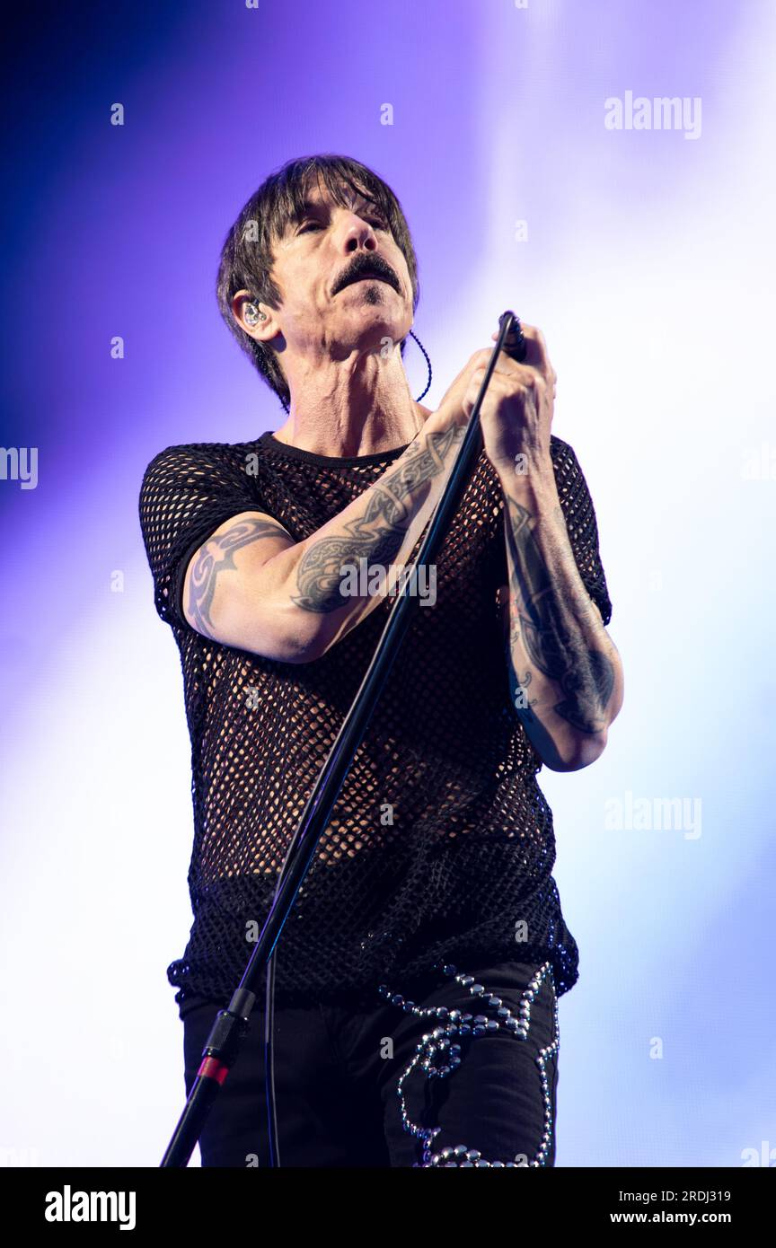 London, Vereinigtes Königreich. 21. Juli 2023 Red Hot Chili Peppers treten live im Tottenham Hotspur Stadion in London auf. Cristina Massei/Alamy Live News Stockfoto