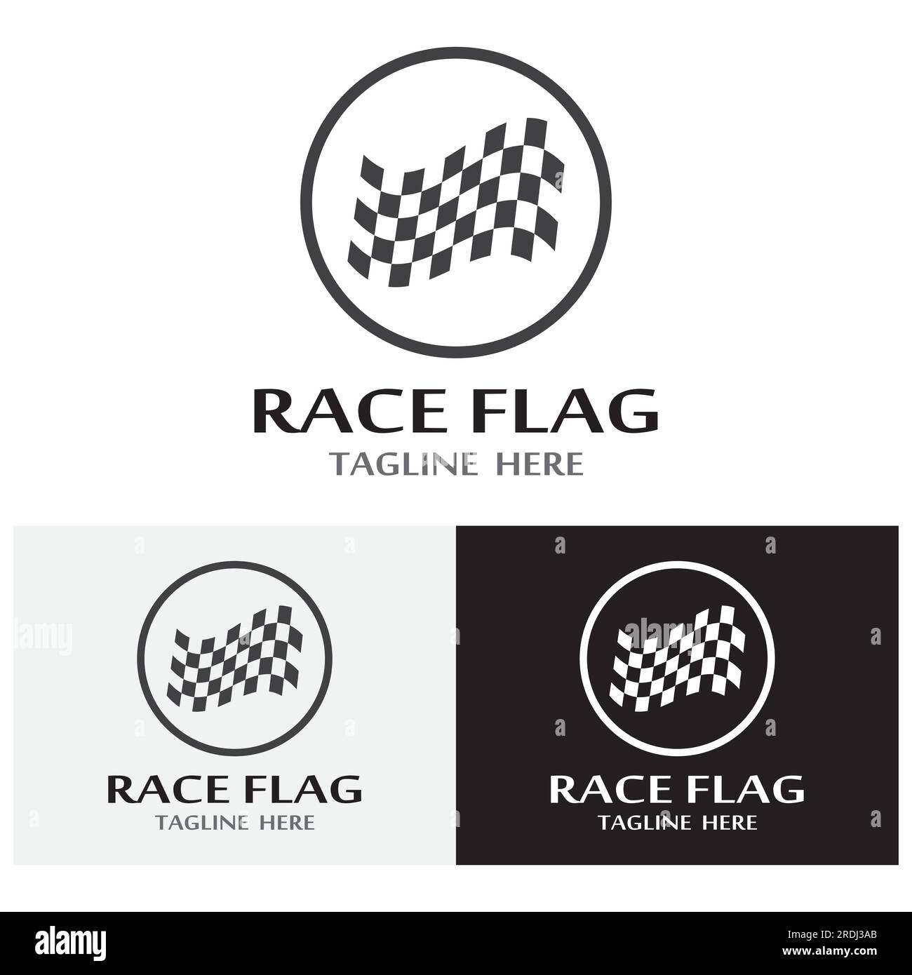 Race-flag Icon, einfaches Design Illustration Vektor Stock Vektor