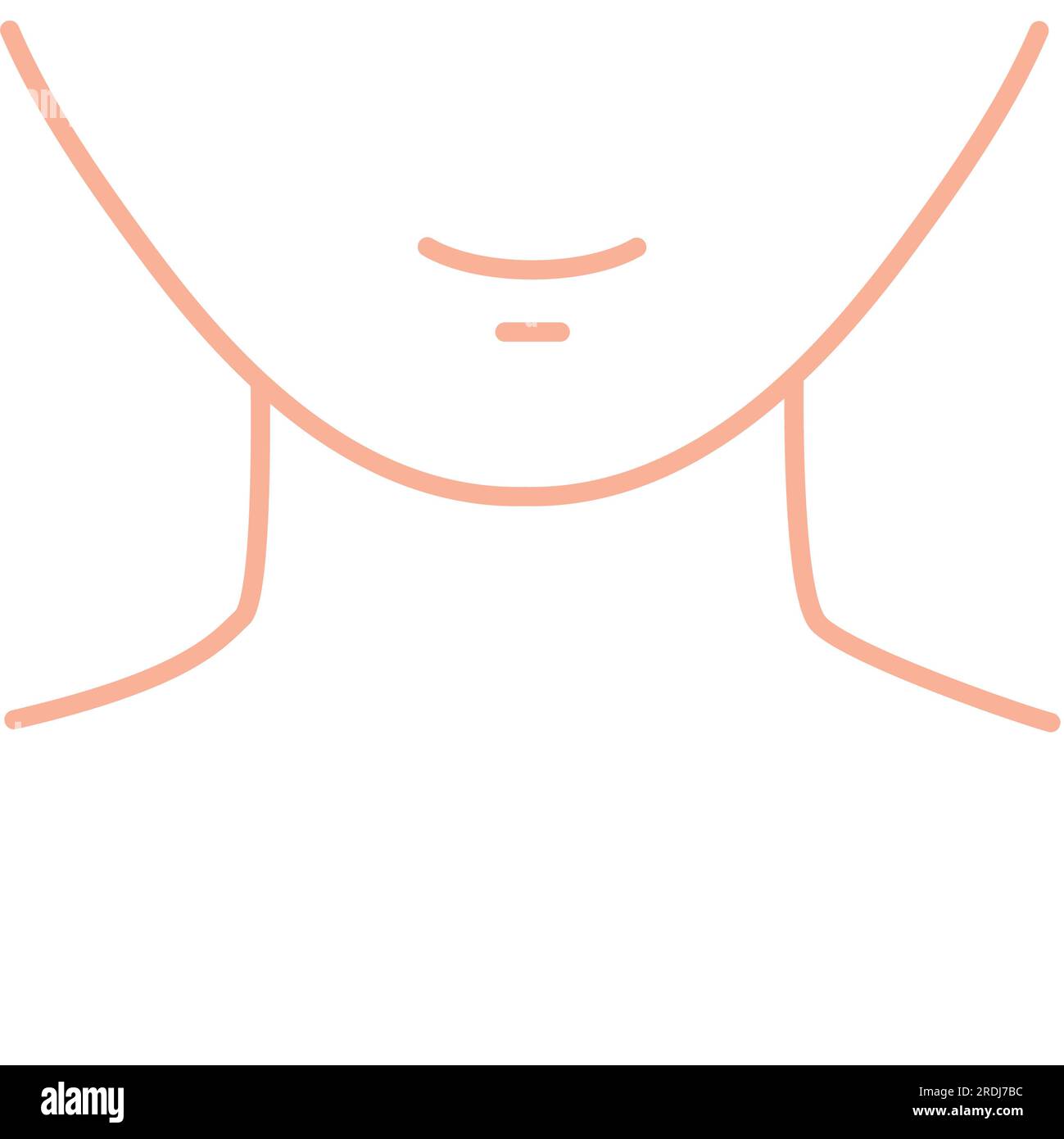 Anonymes Gesicht, konzeptionelle Illustration Stockfoto