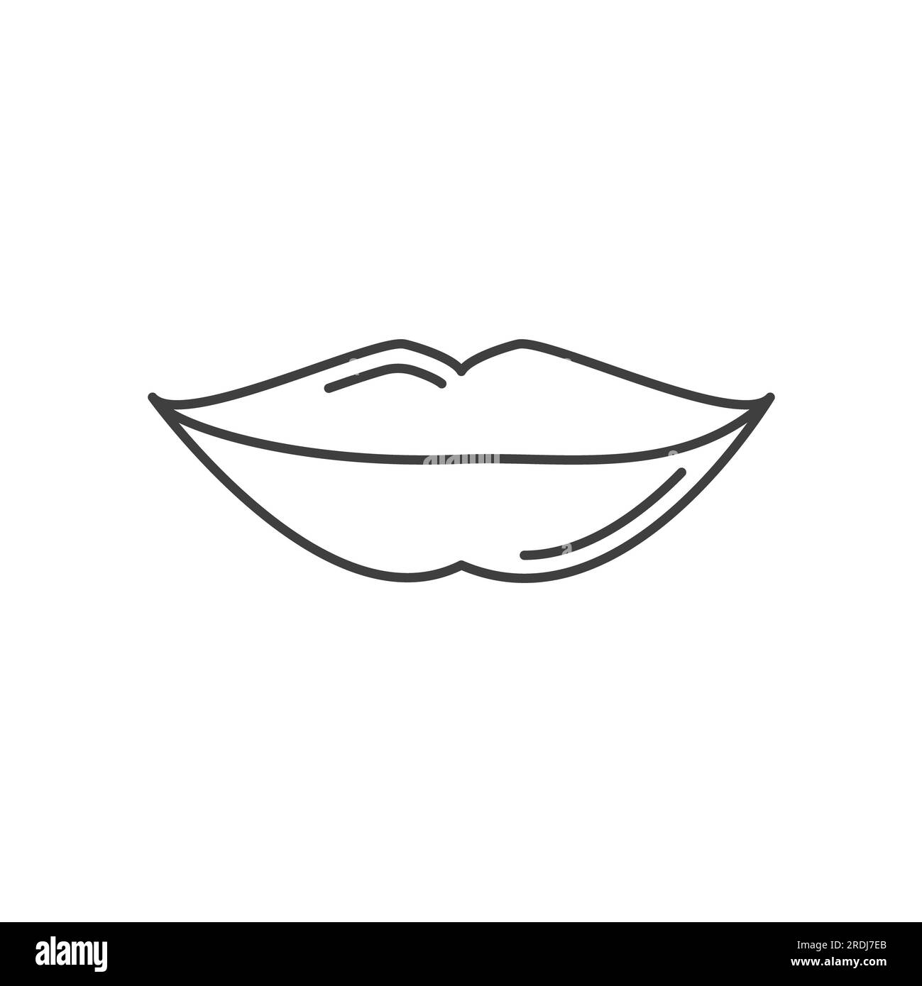 Lippen, Illustration Stockfoto