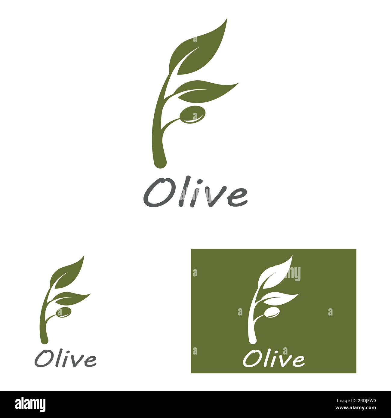 Vektordesign mit Olive-Symbolen Stock Vektor