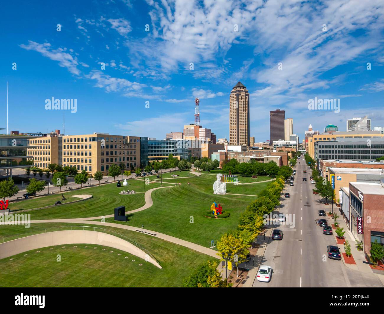 19. Juli 2020, des Moines, Iowa, USA: Des Moines ist die Hauptstadt von Iowa. Es wurde am 22. September (1851) unter dem Namen Fort des Moines gegründet Stockfoto