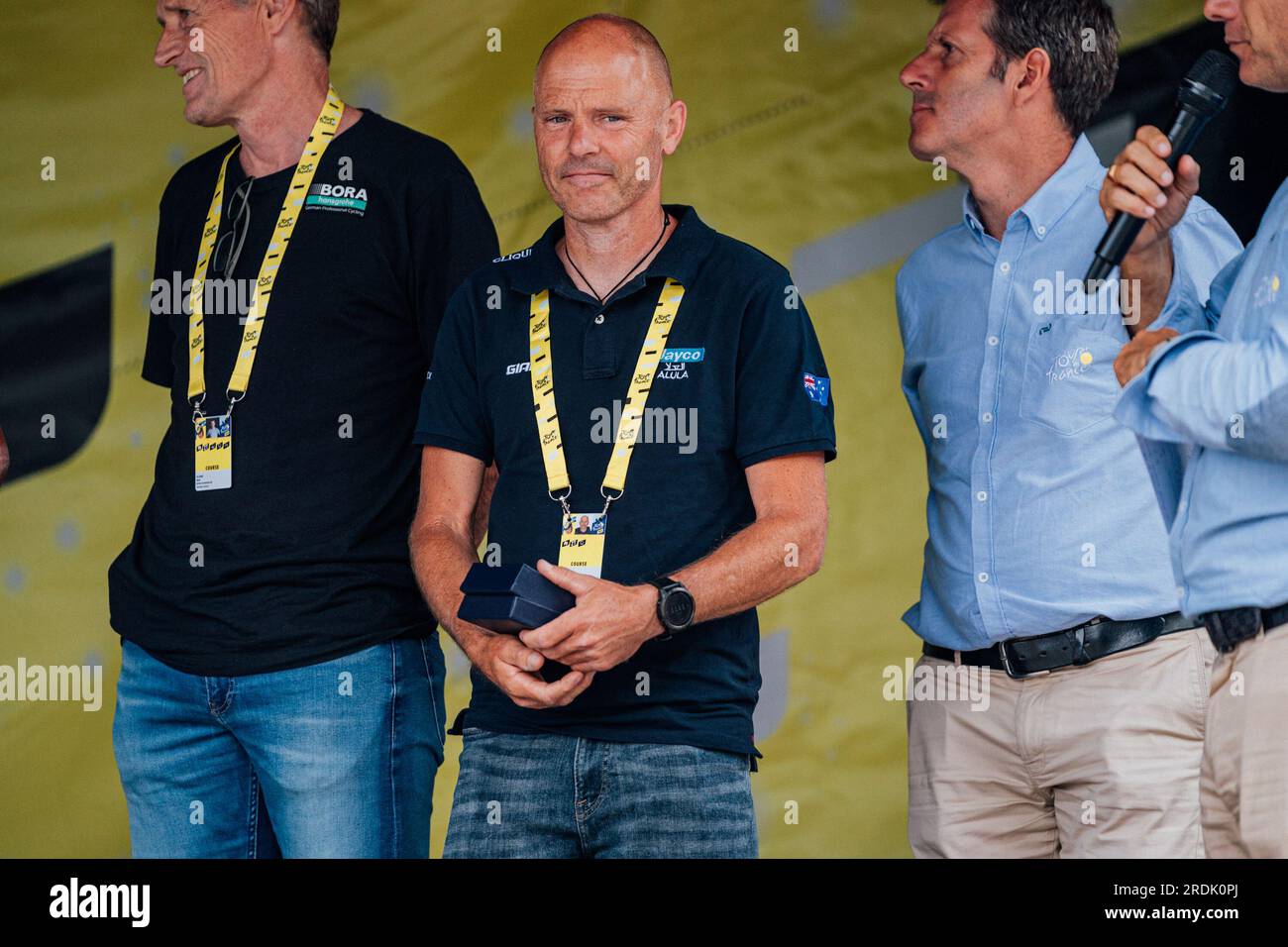Poligny, Frankreich. 21. Juli 2023. Bild von Zac Williams/SWpix.com- 21/07/2023 - Radfahren - 2023 Tour de France - Etappe 19 Moirans-en-Montagne nach Poligny (172,8km) - Craig Geater. Kredit: SWpix/Alamy Live News Stockfoto