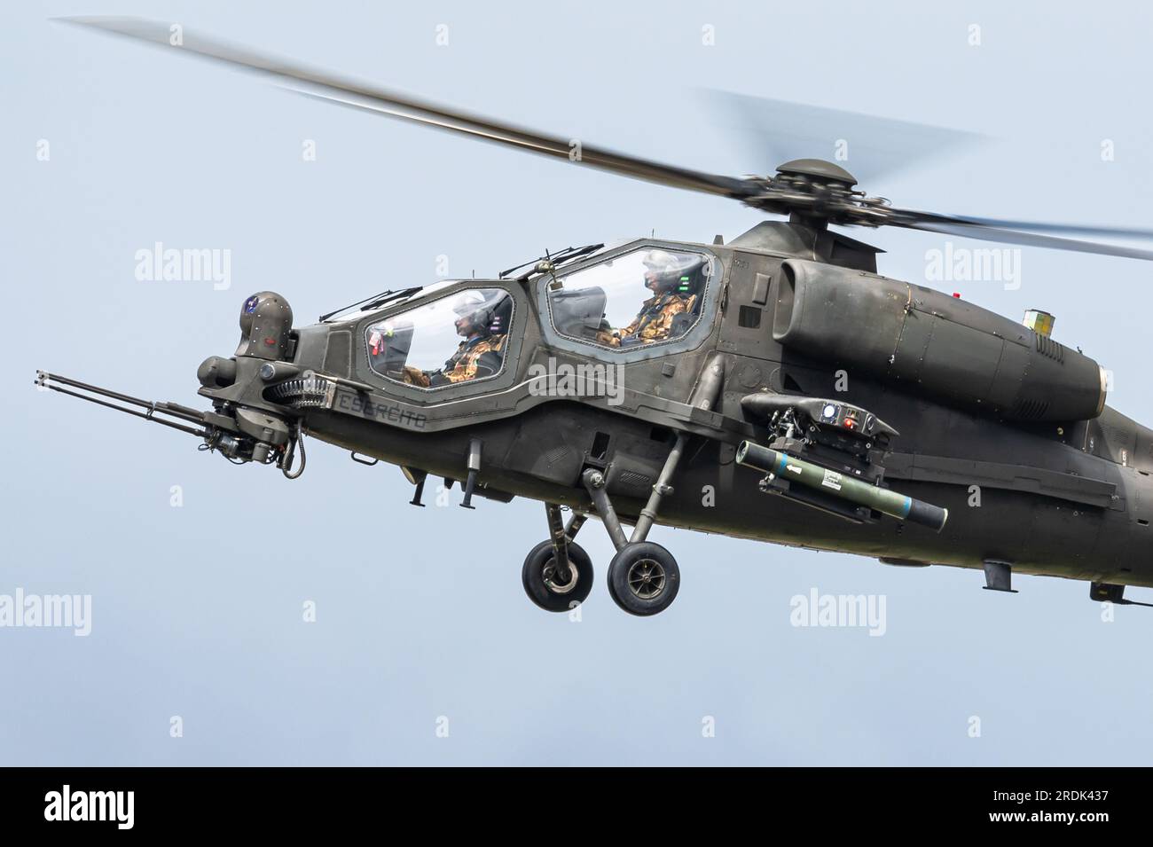 Der Agusta A129 Mangusta-Angriffshubschrauber der italienischen Armee. Stockfoto