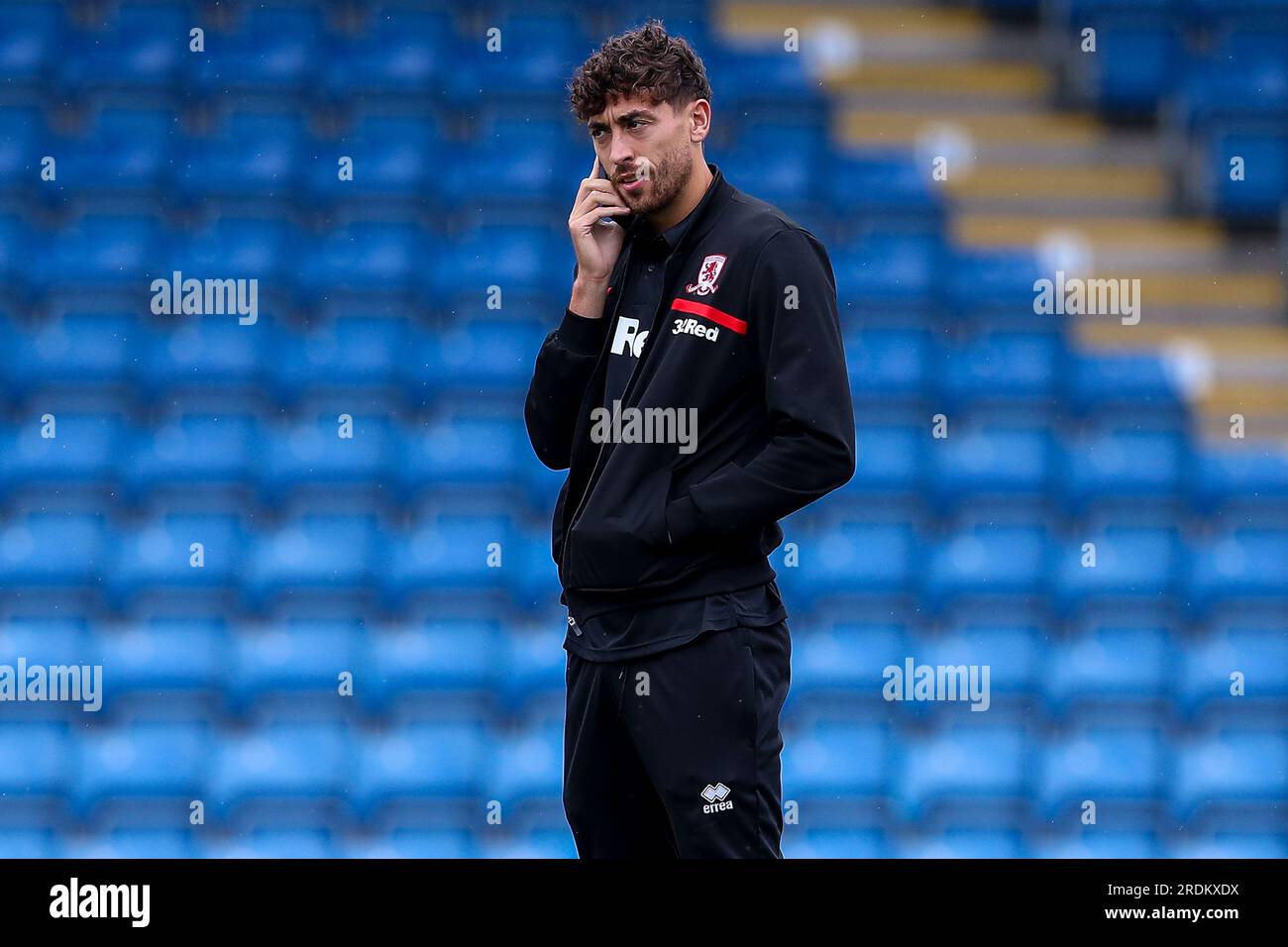 Chesterfield, Großbritannien. 22. Juli 2023. Matt Crooks of Middlesbrough während des Vorsaison-Freundschaftsspiels Real Betis vs Middlesbrough im SMH Group Stadiumact Stadium, Chesterfield, Großbritannien, 22. Juli 2023 (Foto von Ryan Crockett/News Images) in Chesterfield, Großbritannien, am 7./22. Juli 2023. (Foto: Ryan Crockett/News Images/Sipa USA) Guthaben: SIPA USA/Alamy Live News Stockfoto