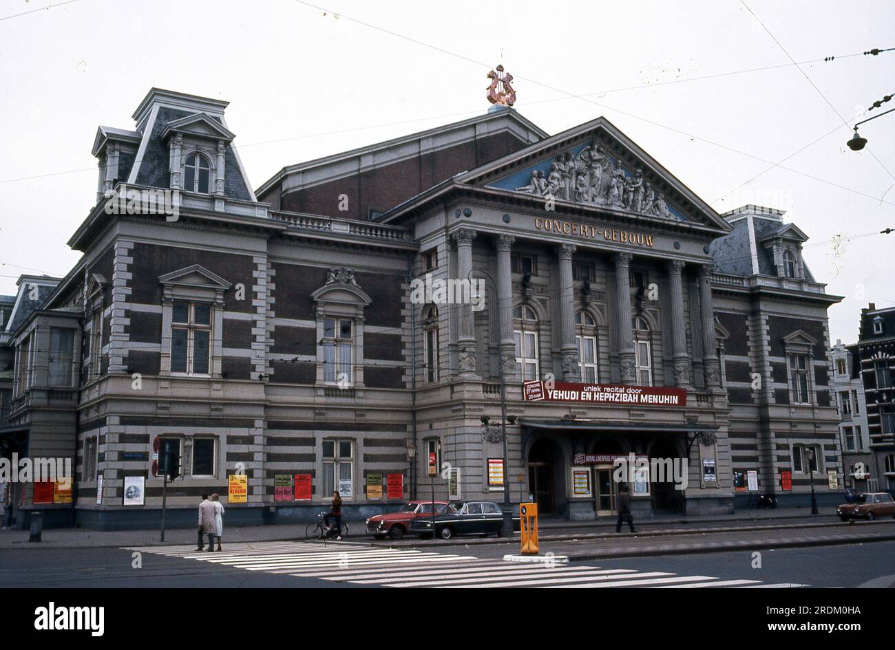 Concertgebouw Building, Amsterdam, Niederlande. Einer der besten Konzertsäle der Welt, zusammen mit der Boston Symphony Hall und dem Musikverein in Wien, Österreich. Stockfoto