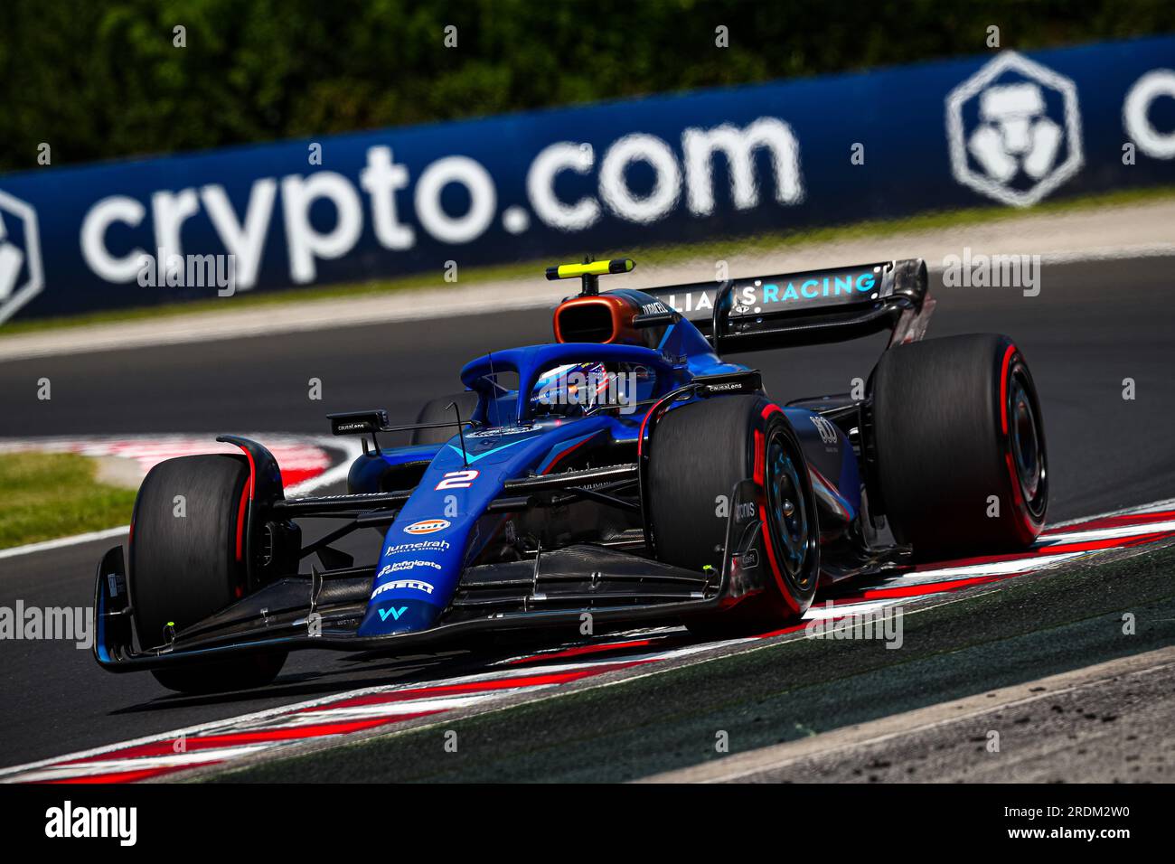 #02 Logan SarSergeant, (USA) Williams Mercedes während des ungarischen GP, Budapest, 20-23. Juli 2023, beim Hungaroring, Formel-1-Weltmeisterschaft 2023. Stockfoto