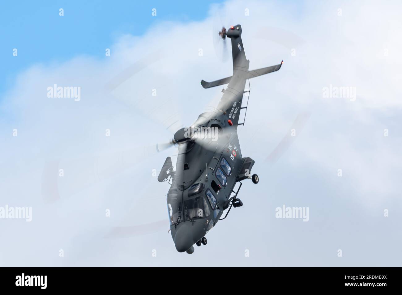 Ein AgustaWestland AW139 (HH139B) aus dem 80. Combat Search and Rescue Center Helikopter der Italienischen Luftwaffe. Stockfoto