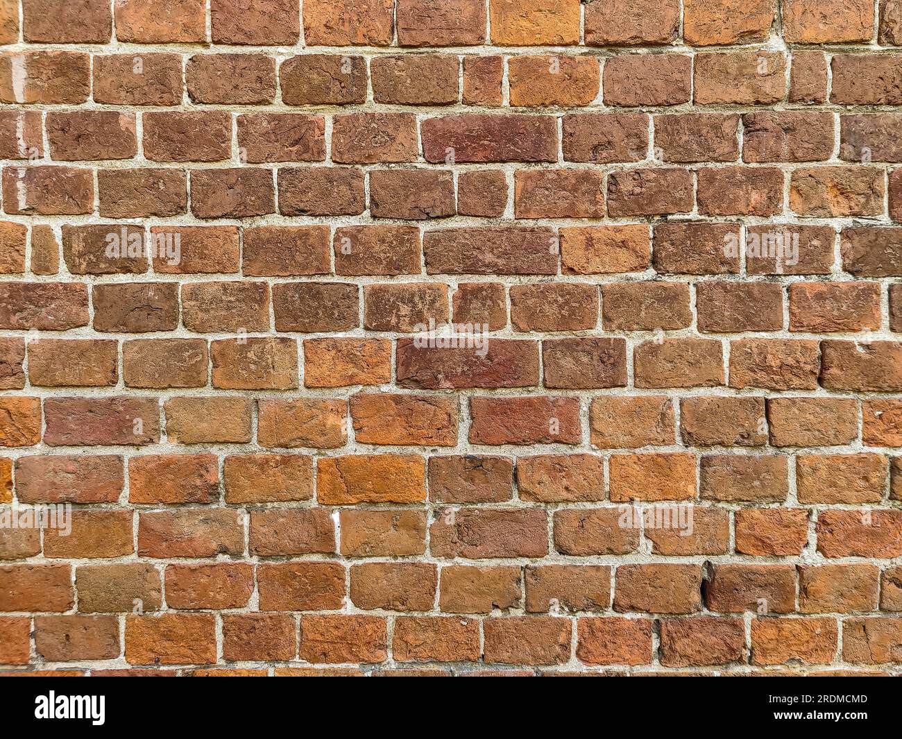 Hintergrund und Textur des Ziegelwerks der alten Wand des Gebäudes, voller Rahmen. Selektiver Fokus. Stockfoto Hintergrund und Textur des Ziegelwerks der alten Wand des Gebäudes, voller Rahmen. Selektiver Fokus. Stockfoto
