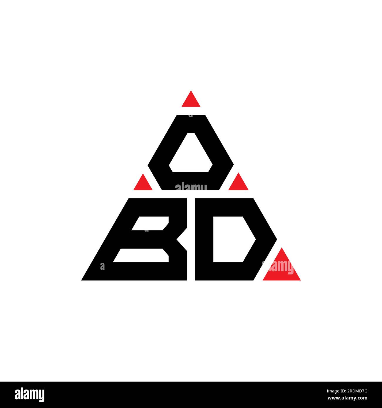 OBDLogo mit dreieckigem Buchstaben in Dreiecksform. OBDMonogramm mit Dreieckslogo. OBD OBDLogo mit dreieckigem Buchstaben in Dreiecksform. OBDMonogramm mit Dreieckslogo. OBD