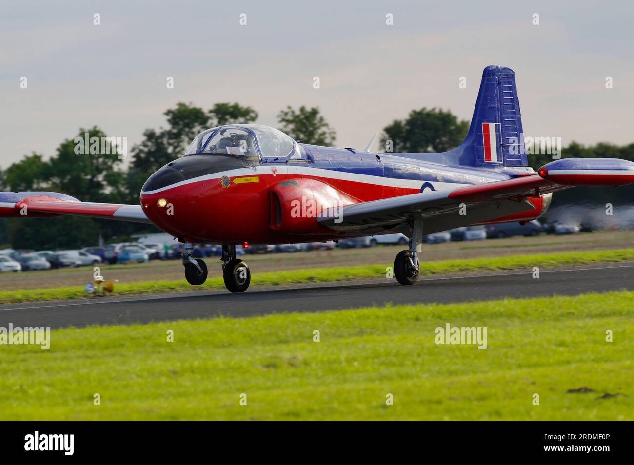 Jet Provost, T3, XN637, G-BKOU, Great Yorkshire Air Show, Church Fenton, Leeds. Stockfoto