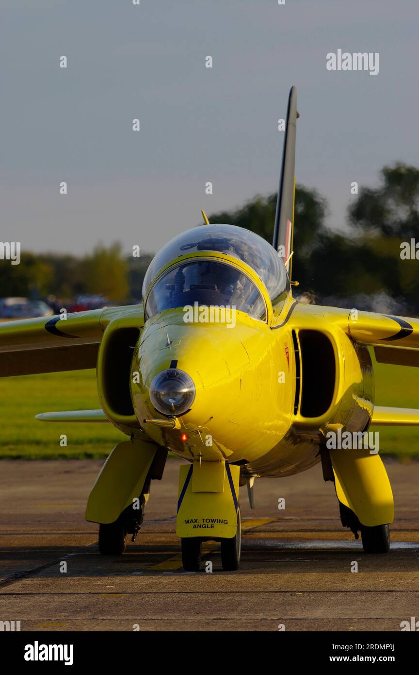 Folland Gnat T1 , G-MOUR , XR992, Church Fenton Air Display, Leeds. Stockfoto