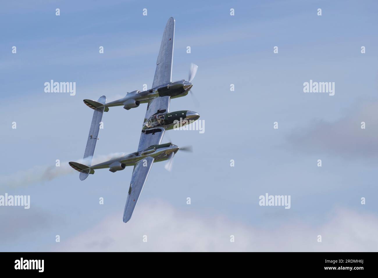 Flying Legends, Red Bull, Flying Bulls, Lockheed P-38 Lightning. N25Y, Stockfoto