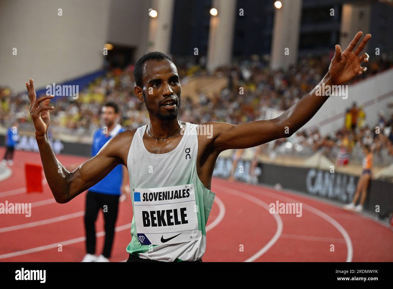 Monaco, Fürstentum Monaco. 21. Juli 2023. 5000m MÄNNER: Telahun Haile BEKELE (Äthiopien), Dritter Platz und persönliche Besten während der Diamond League - Monaco International Athletics Meeting, Athletics Internationals in Monaco, Fürstentum Monaco, Juli 21 2023 Kredit: Independent Photo Agency/Alamy Live News Stockfoto