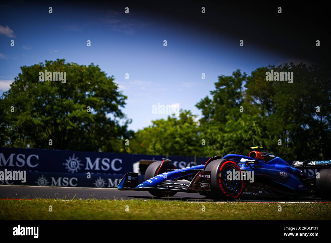 #02 Logan SarSergeant, (USA) Williams Mercedes während des ungarischen GP, Budapest, 20-23. Juli 2023, beim Hungaroring, Formel-1-Weltmeisterschaft 2023. Stockfoto