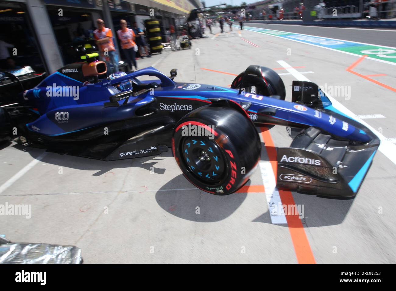 MOGYOROD, BUDAPEST, Ungarn. 22. Juli 2023. #2, Logan Sargeant, USA, Team Williams F1 FW45, Mercedes-Motor, Formel 1, F1 Grand Prix - Formel 1 Ungarn - Formel 1 - 22. JULY2023 Uhr Hungaroring, - Honorarpflichtiges Foto, gebührenpflichtiges Bild, Copyright © THILL Arthur/ATPimages (THILL Arthur/ATP/SPP) Guthaben: SPP Sport Press Photo. Alamy Live News Stockfoto