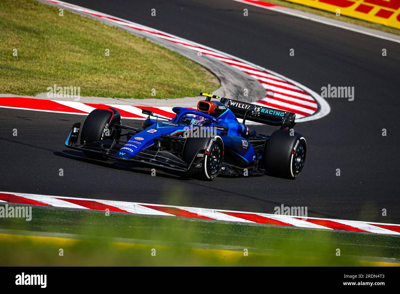 #02 Logan SarSergeant, (USA) Williams Mercedes während des ungarischen GP, Budapest, 20-23. Juli 2023, beim Hungaroring, Formel-1-Weltmeisterschaft 2023. Stockfoto