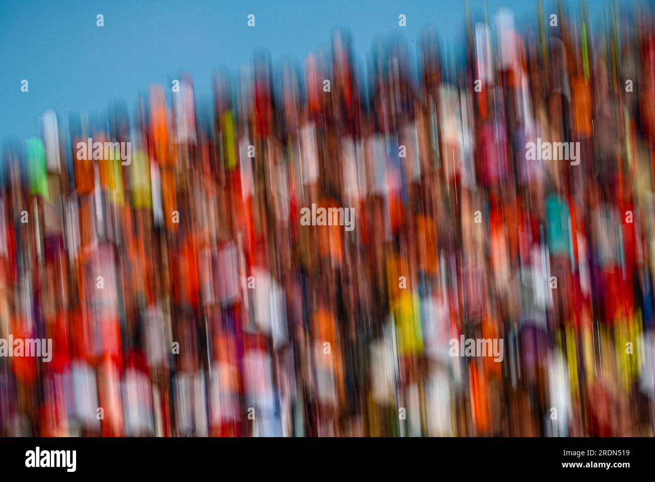 Public/Tifosi/Fan/Grandstand während des ungarischen GP, Budapest, 20-23. Juli 2023, beim Hungaroring, Formel-1-Weltmeisterschaft 2023. Stockfoto