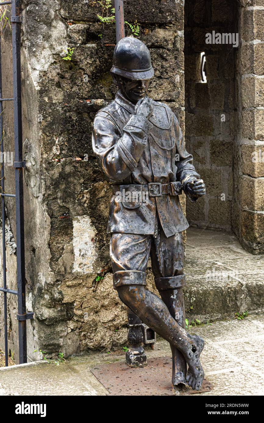 Eine der vielen Statuen in Fort Santiago, Intramuros, Manila, Philippinen, Südostasien Stockfoto