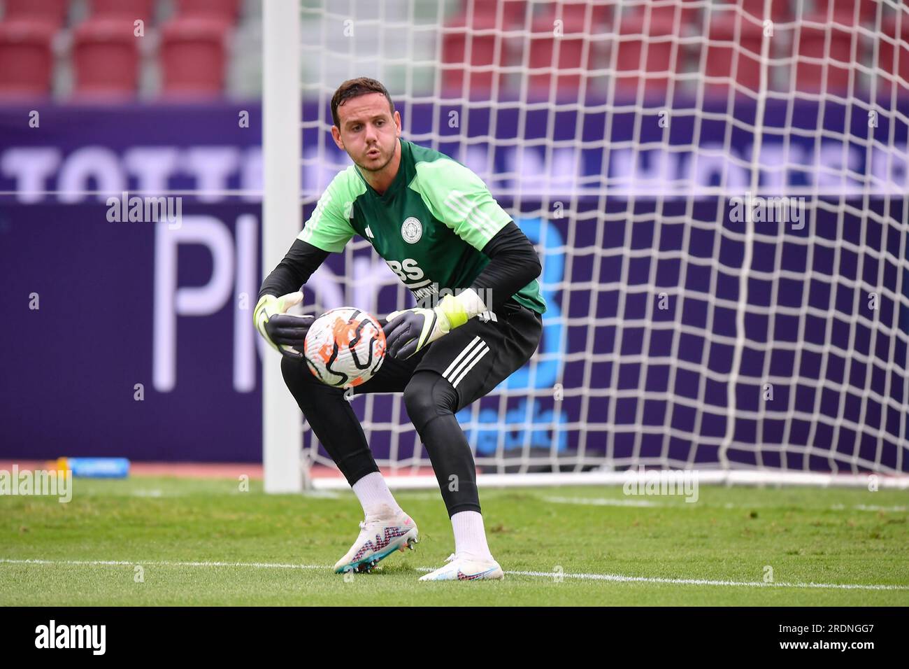 Bangkok, Thailand. 22. Juli 2023. Danny ward aus Leicester City trainiert während des Vorsaison-Spiels gegen Tottenham Hotspur im Rajamangala Stadium. Kredit: SOPA Images Limited/Alamy Live News Stockfoto