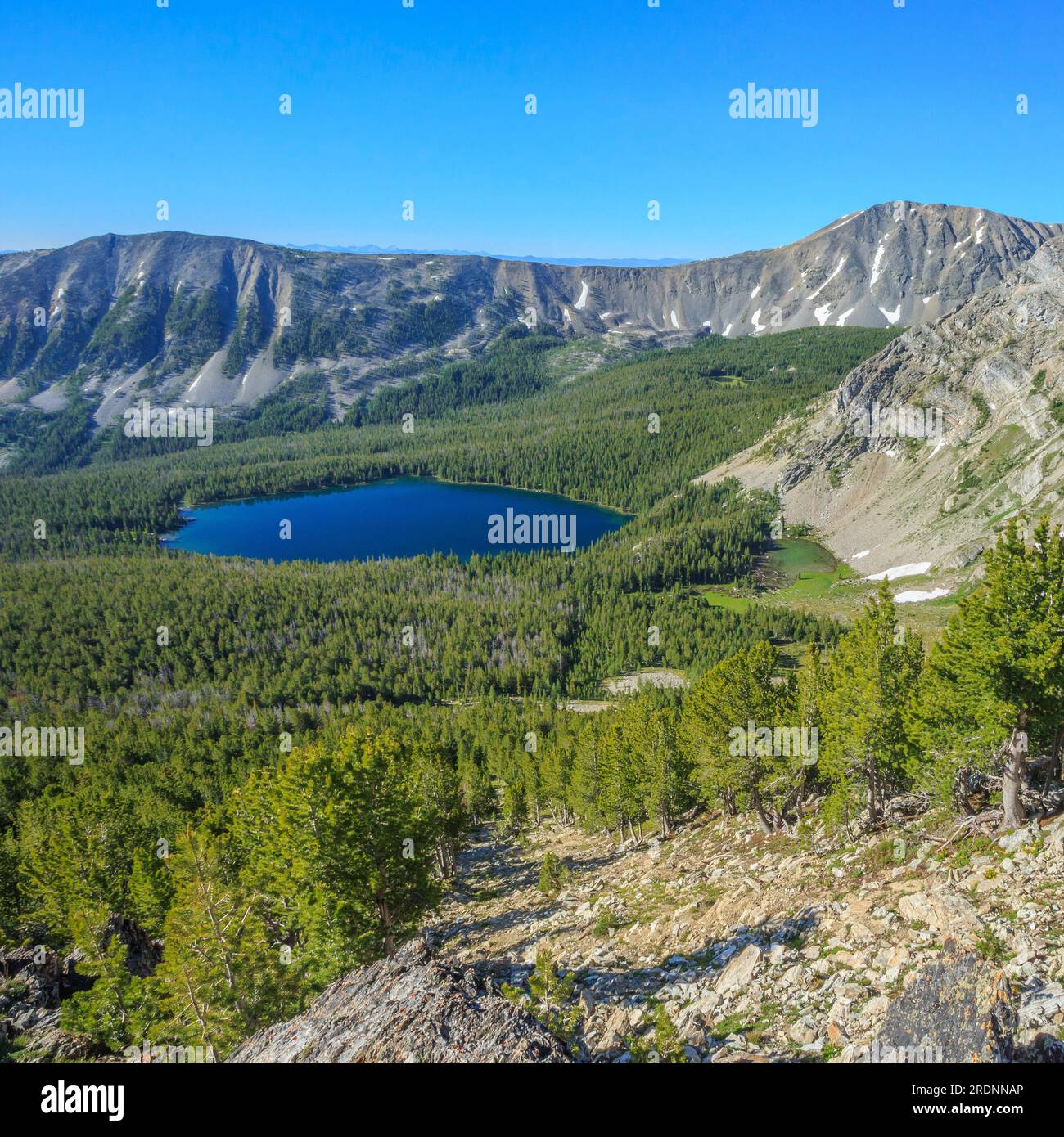 Der obere seymour-See in der Anaconda-Pintler-Wildnis bei Anaconda, montana Stockfoto