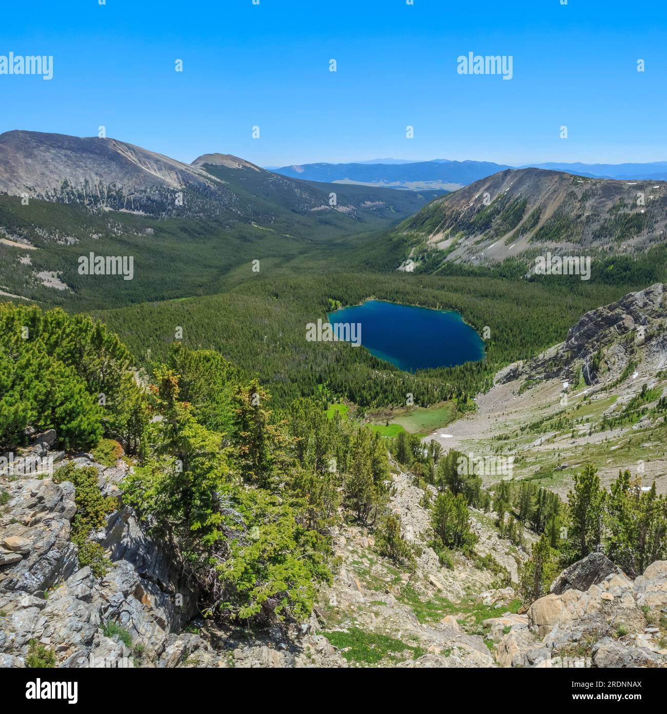 Der obere seymour-See in der Anaconda-Pintler-Wildnis bei Anaconda, montana Stockfoto