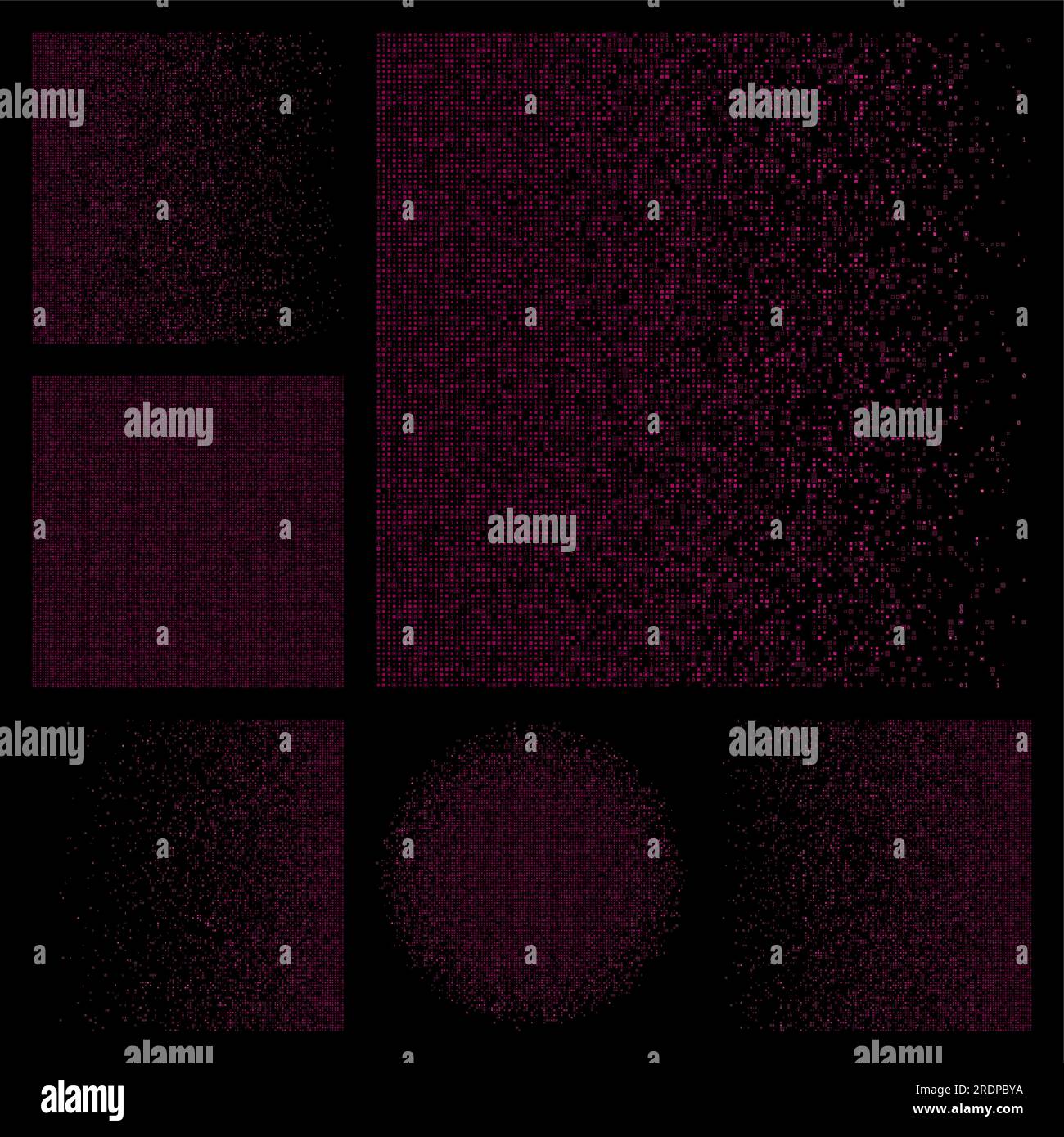 Digitale Abdeckung. Hintergrund in violetten, gelben und grünen Farben. Geometrische Verlaufsmuster. Bezaubernde Vektor-Illustration. Stock Vektor