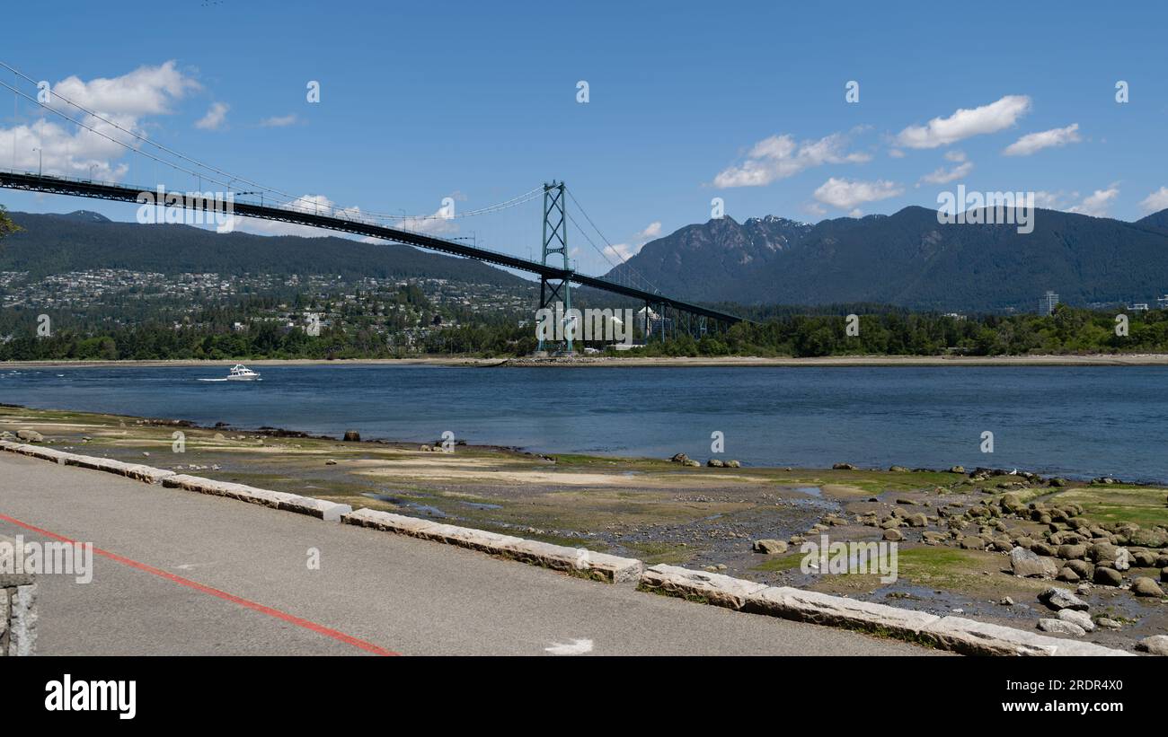 Lions Gate Bridge, Stanley Park Vancouver Stockfoto