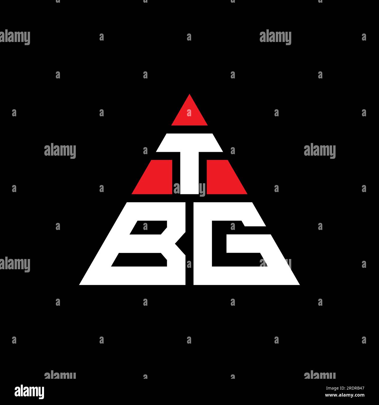 TBGLogo mit Dreiecksbuchstaben und Dreiecksform. TBGDreieckLogo