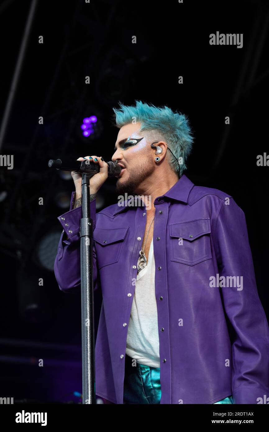 Adam Lambert lebt in London Stockfoto